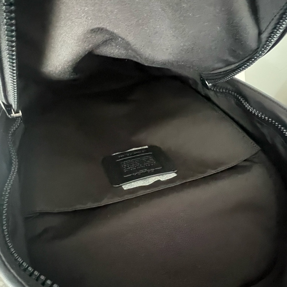 Coach Signature Black and Gray Men's Backpack - Picture 3 of 15